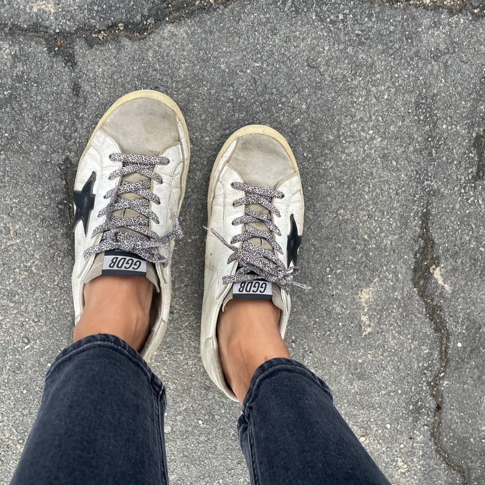 Golden Goose white superstar sneakers